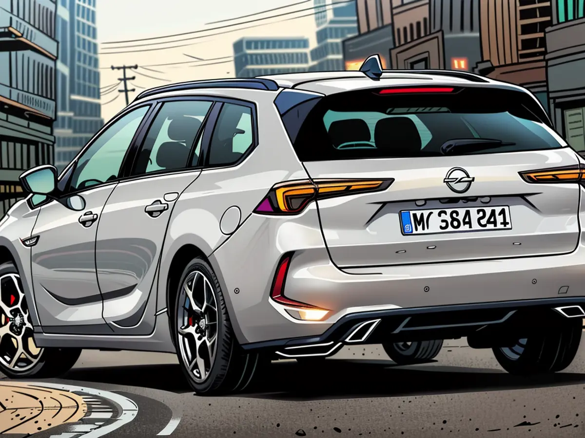 L'Opel Astra Sports Tourer mantiene il suo fascino discreto, anche nella sua forma ibrida.}