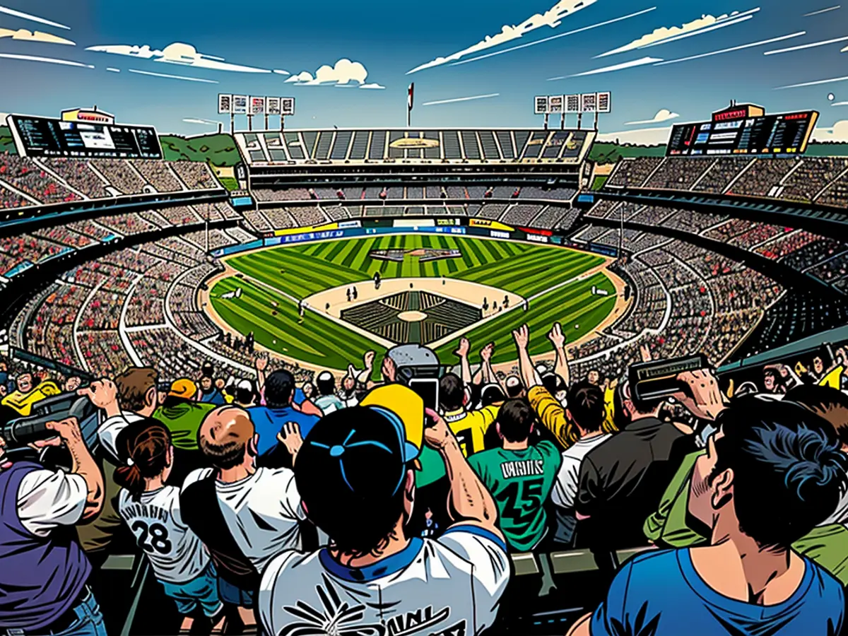 Scharen von Oakland A's Fans besuchen Abschiedsspiel im Oakland Coliseum