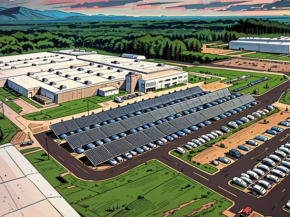 The solar panel manufacturing facility operated by Qcells is located in Dalton, Georgia.