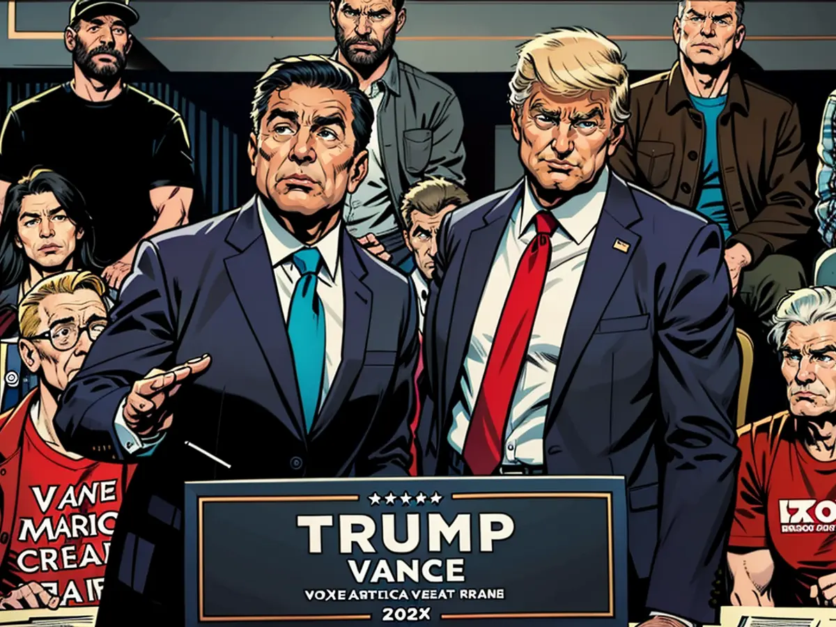 In the opening segment of 'Saturday Night Live' on September 28, James Austin Johnson portrayed the Republican presidential nominee, former President Donald Trump, while Bowen Yang embodied the vice presidential nominee, Senator JD Vance.