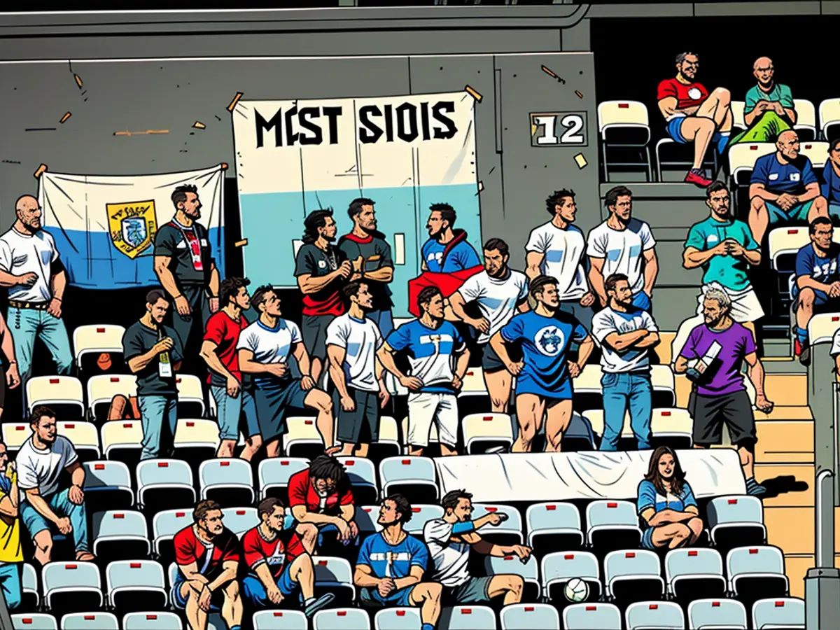 A flag from Brigata Mai 1 Gioia was displayed during San Marino's match versus Liechtenstein on September 5th.