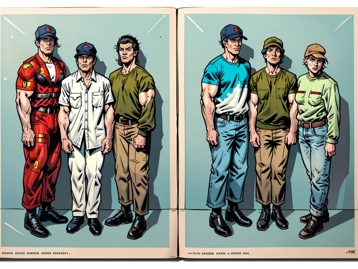 Image depicting a military-inspired fashion theme, titled 