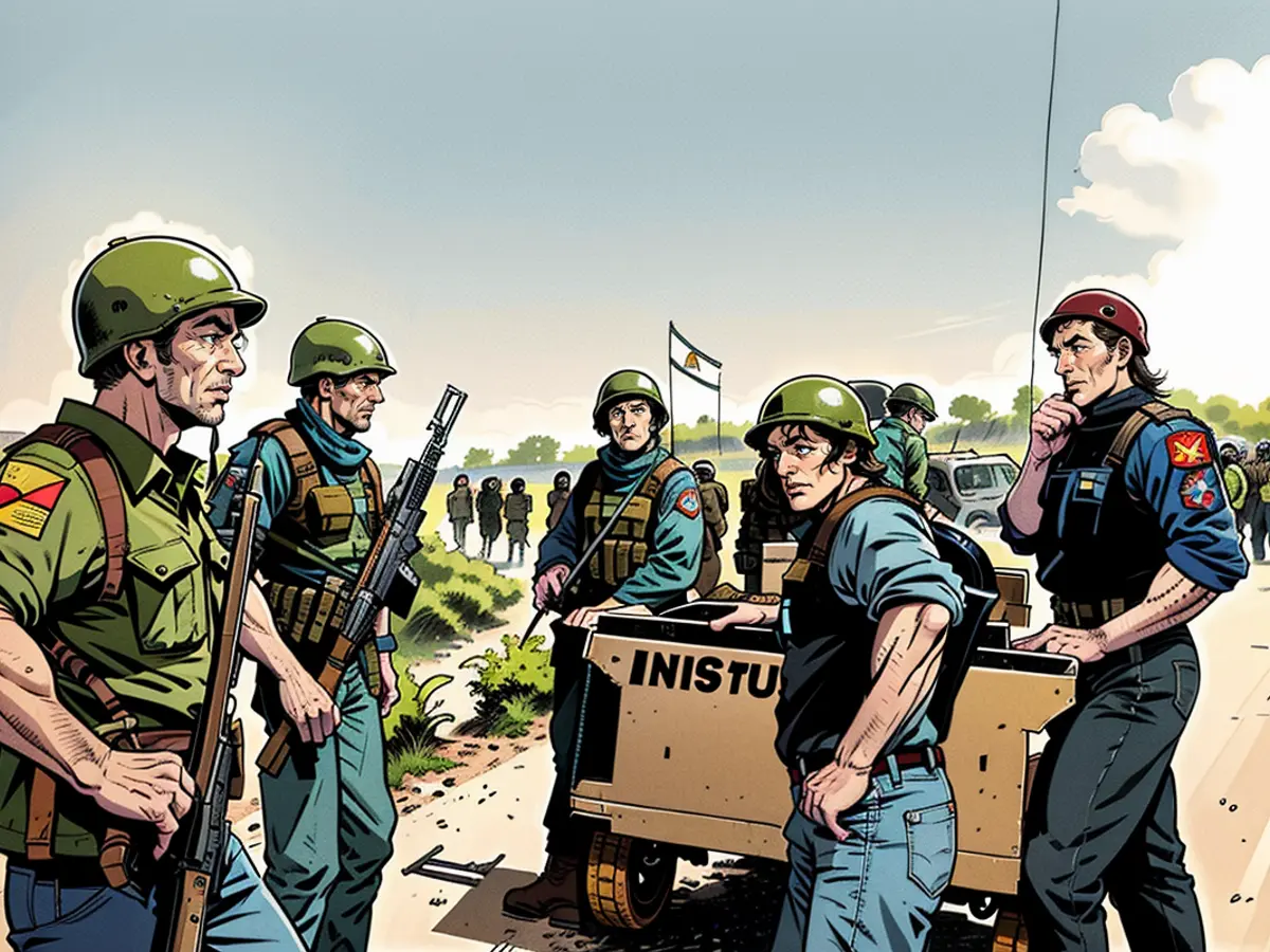 UNIFIL troops from Norway are depicted in this image from April 30, 1978, eagerly anticipating Israel's withdrawal. The vanguard of UNIFIL initiated their advance into southern Lebanon as early as March 1978.