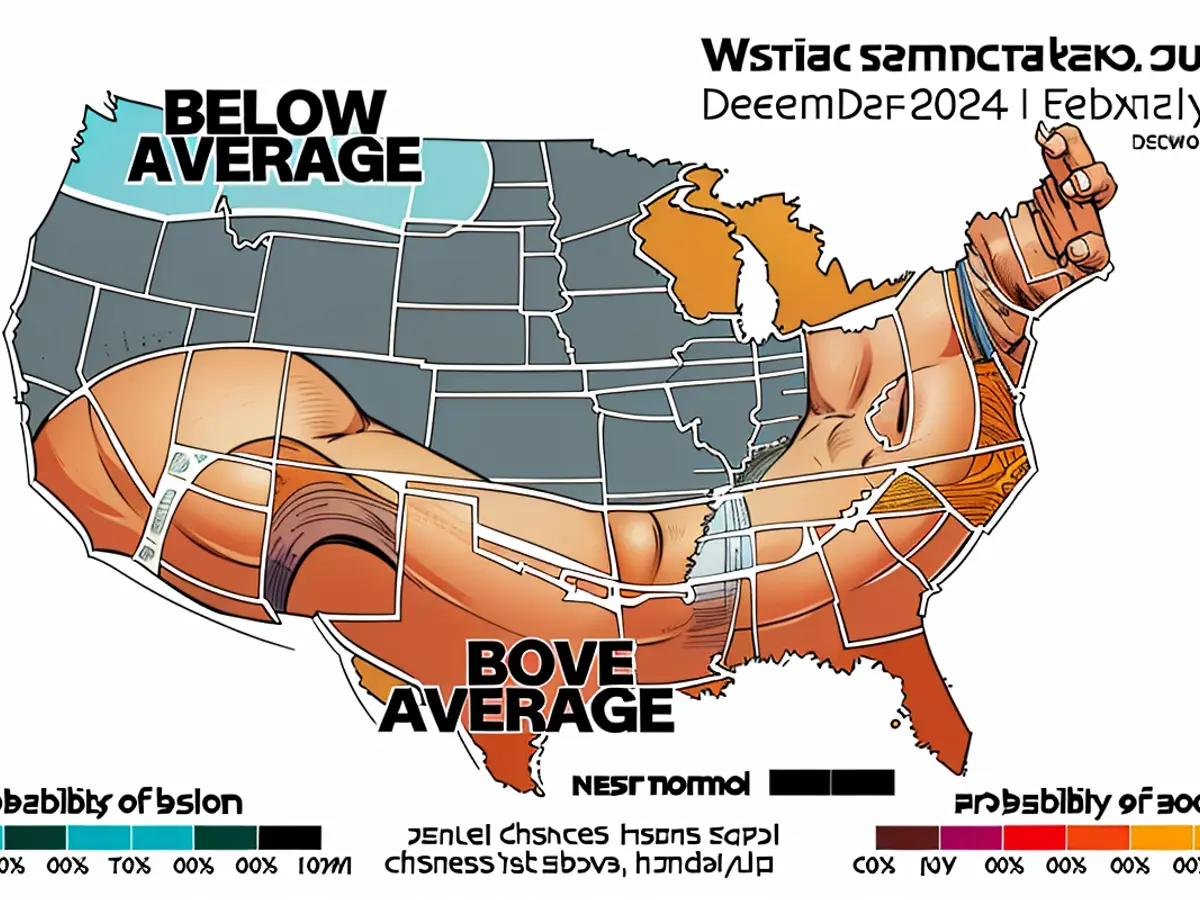 CNN's projected digital season temperatures for December and February in 2010, as depicted in the image 100424.png.