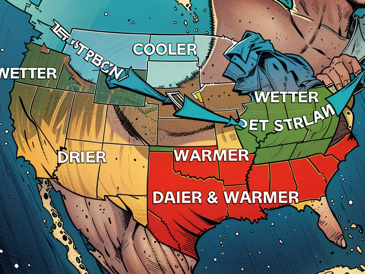 The Typical Impact of La Nina on Winter in the Lower 48 States.