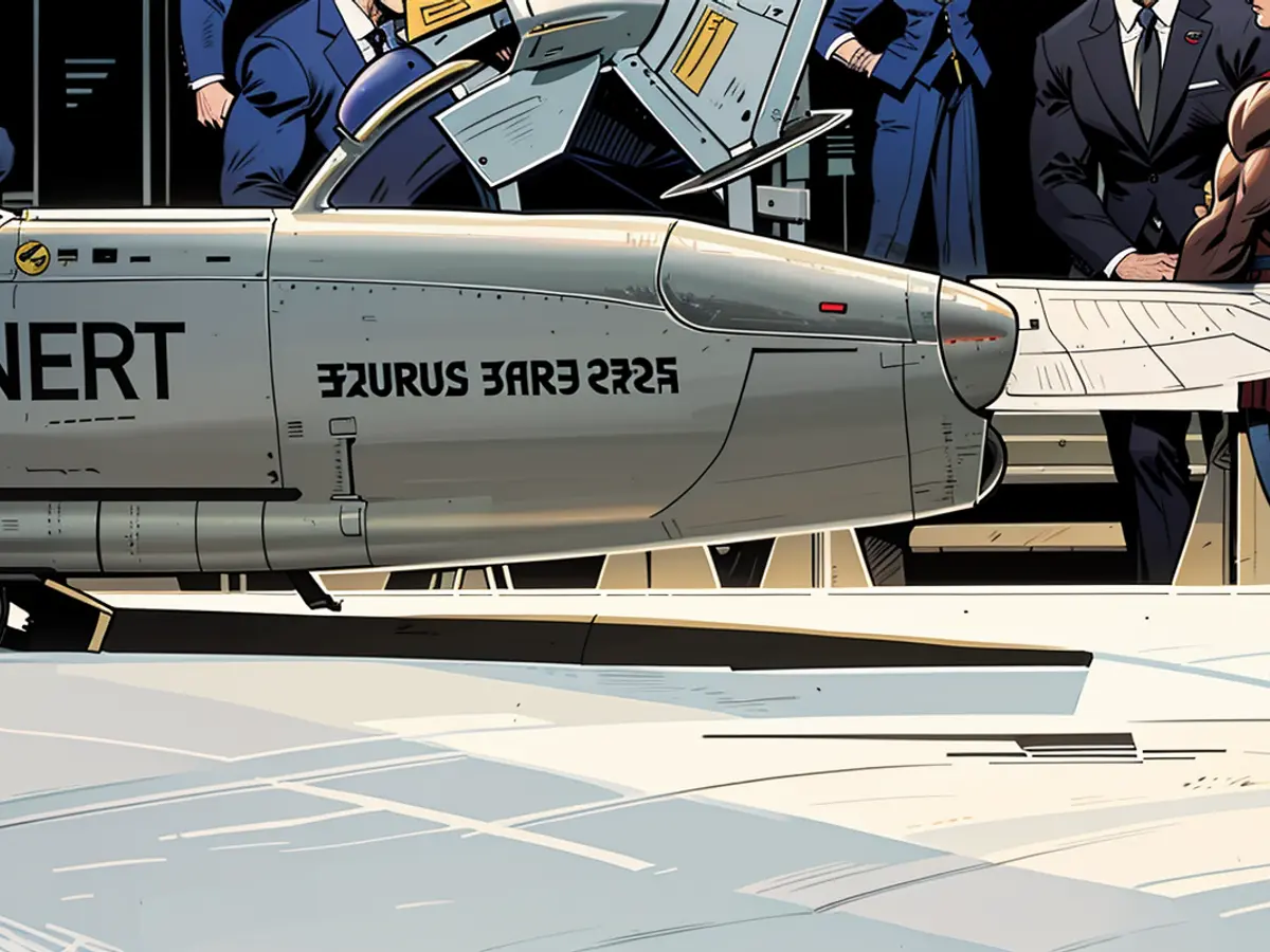 Image showing a model of a Taurus cruise missile.