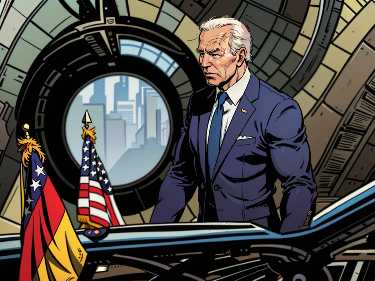 Biden touches down at Berlin-Brandenburg International Airport in Schoenefeld, Germany, on October 17, 2024.