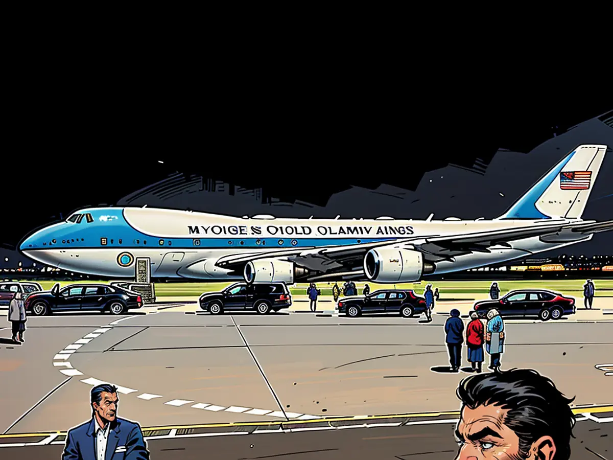 The presidential aircraft, known as Air Force One, touched down in the city's capital on Thursday night. A subsequent departure for the United States is scheduled for Friday evening.