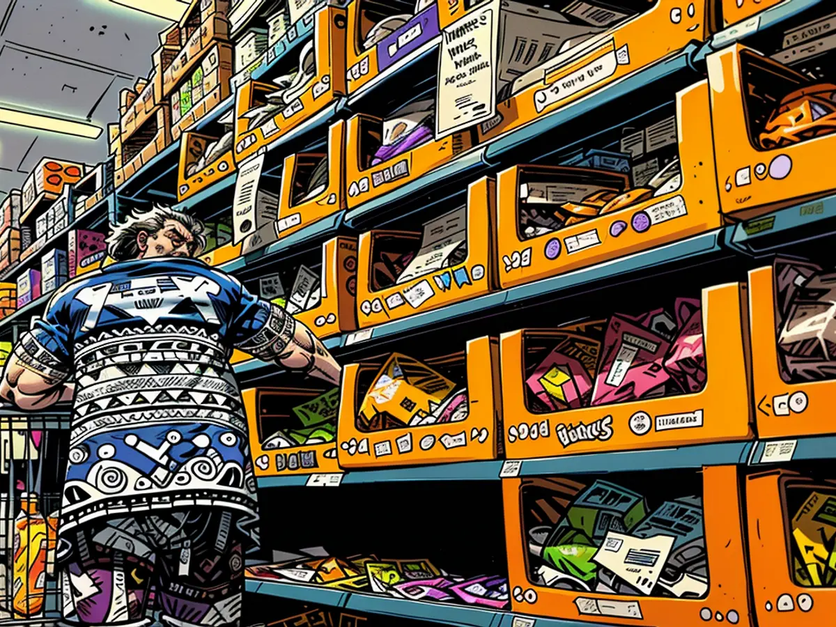 A patron purchases Halloween sweets at a Walmart Supercenter on October 16, 2024, situated in Austin, Texas.