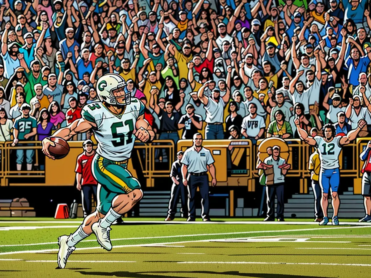 In the Packers' victory against the Texans, Jacobs registered his inaugural receiving touchdown in his career.