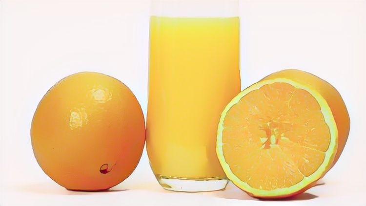 Gläser „defekt“ Zwei Orangensaft