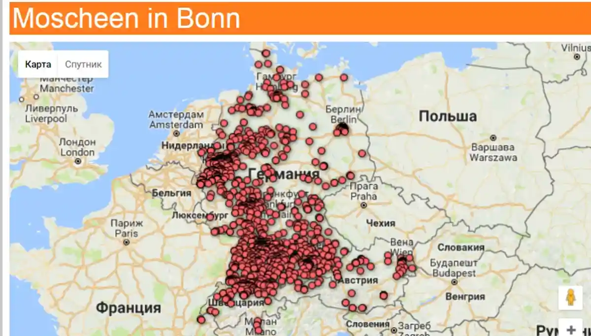 Где живут немцы. Карта мечетей ФРГ. Карта мечетей в Европе. Карта мечетей на территории Германии. Карта мечетей в Германии 2020.