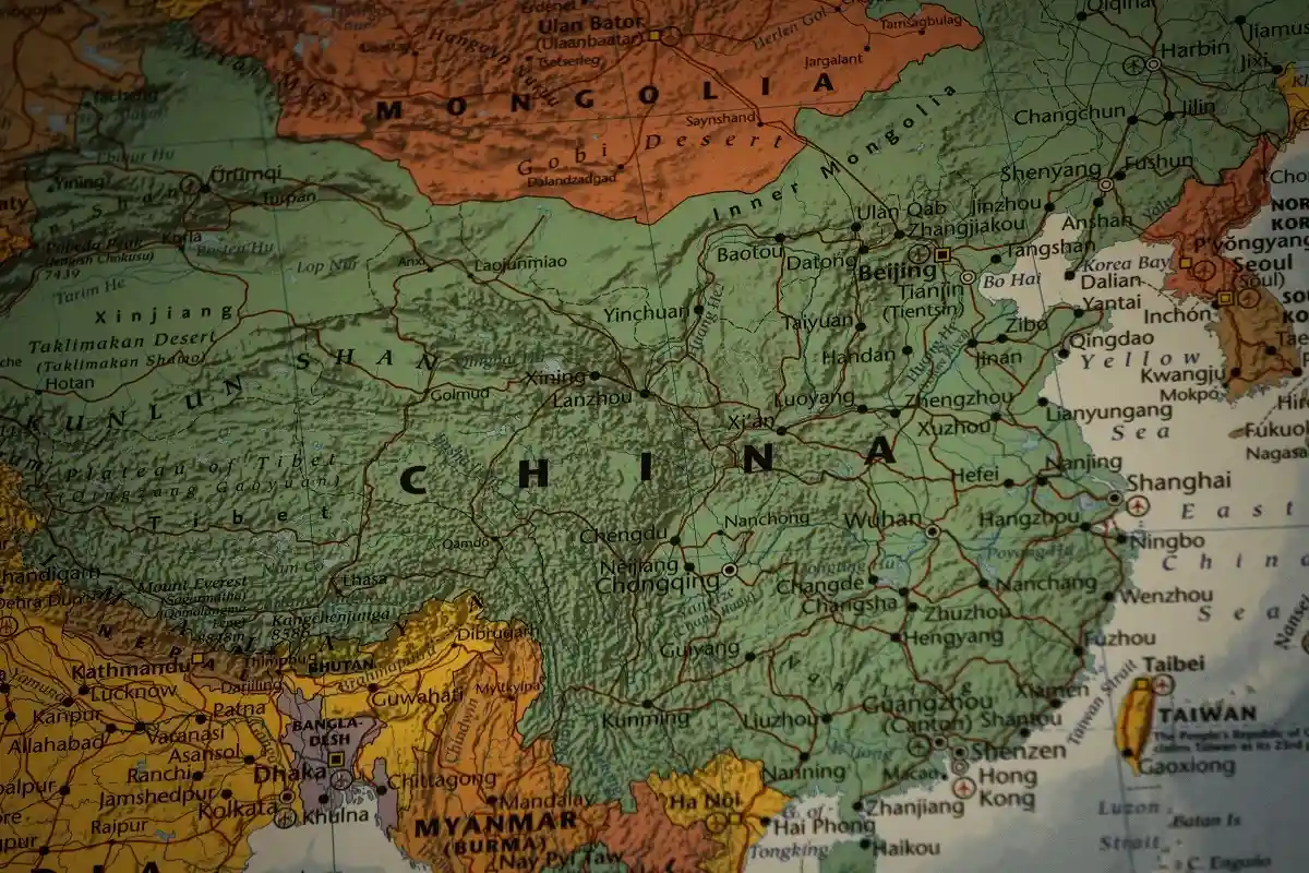 Карту военных объектов КНР