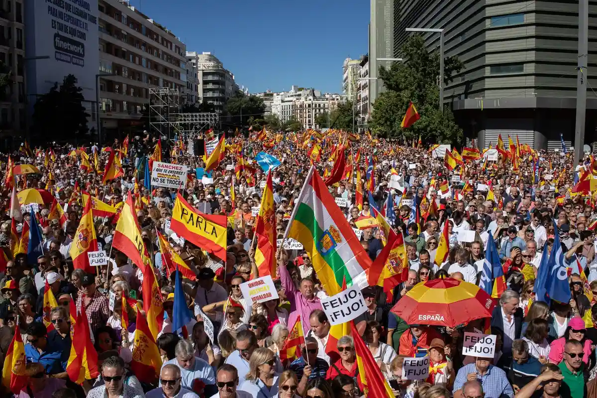 Испанцы протестуют против амнистии для сепаратистов