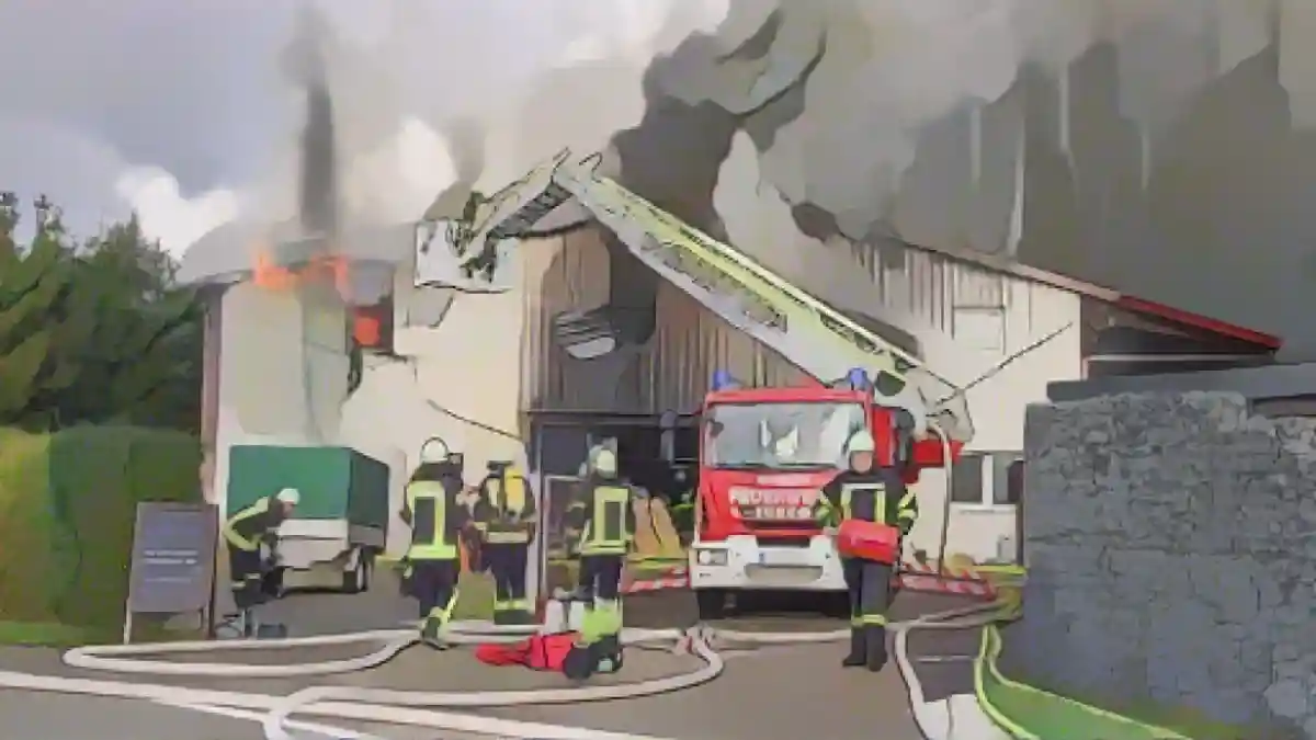 Четыре пожарных получили ранения в Эппингене